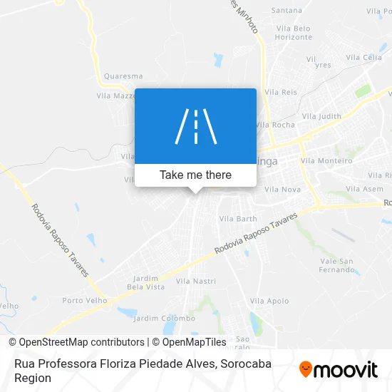 Rua Professora Floriza Piedade Alves map
