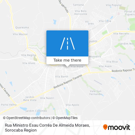 Mapa Rua Ministro Esau Corrêa De Almeida Moraes