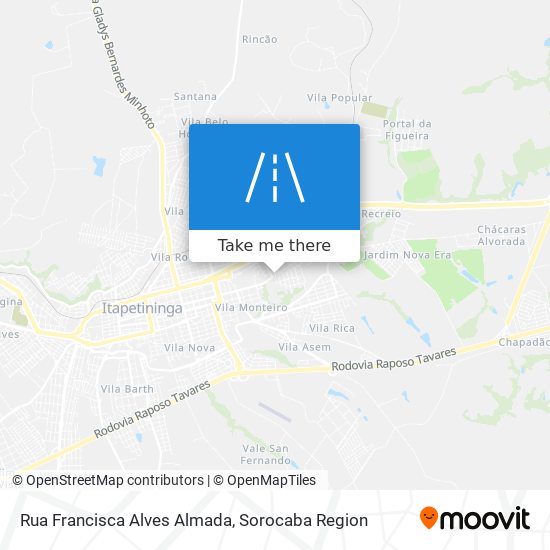 Rua Francisca Alves Almada map