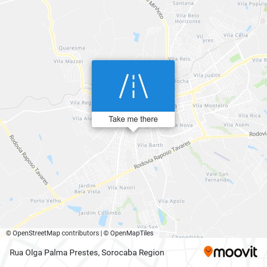 Mapa Rua Olga Palma Prestes