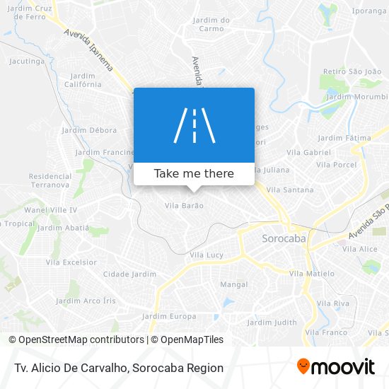 Tv. Alicio De Carvalho map