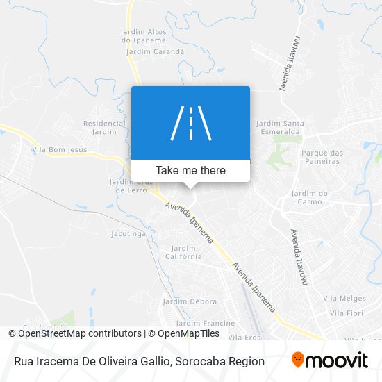 Mapa Rua Iracema De Oliveira Gallio
