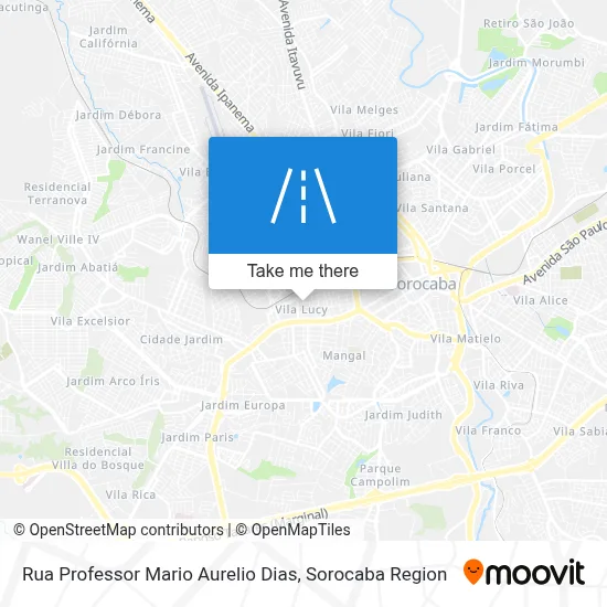 Rua Professor Mario Aurelio Dias map