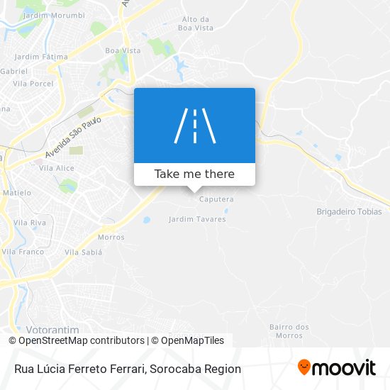 Mapa Rua Lúcia Ferreto Ferrari