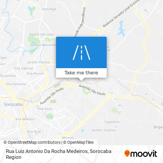 Mapa Rua Luiz Antonio Da Rocha Medeiros