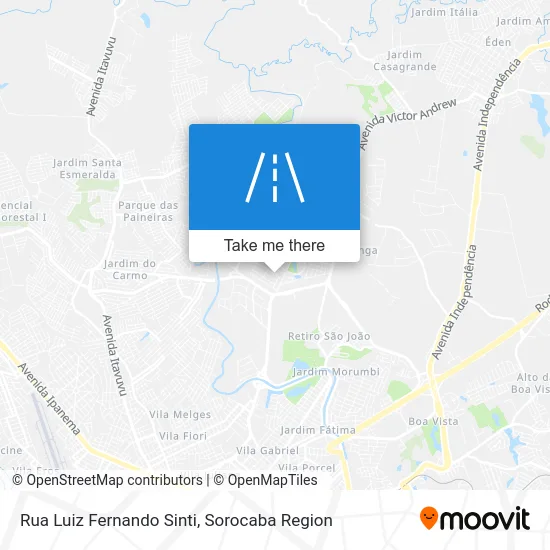 Rua Luiz Fernando Sinti map