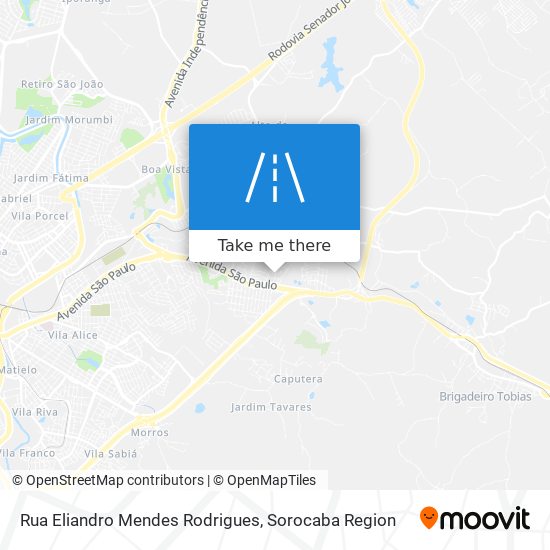 Mapa Rua Eliandro Mendes Rodrigues