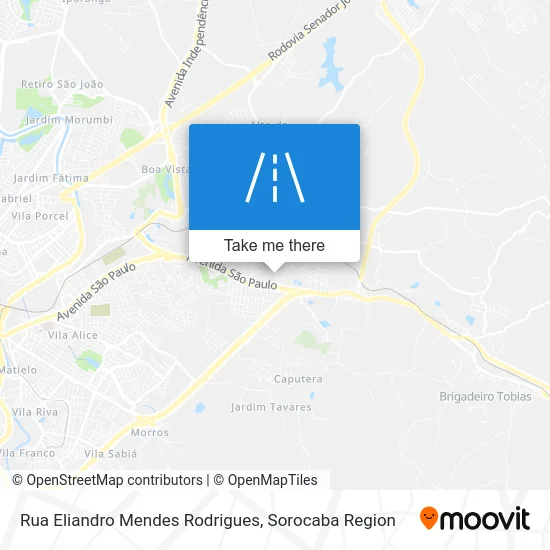 Rua Eliandro Mendes Rodrigues map