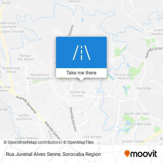 Rua Juvenal Alves Senne map