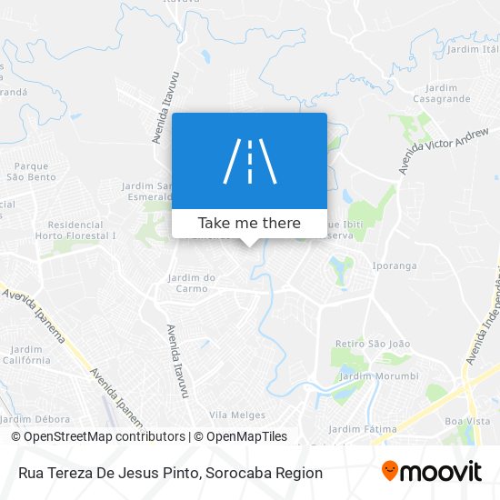 Mapa Rua Tereza De Jesus Pinto