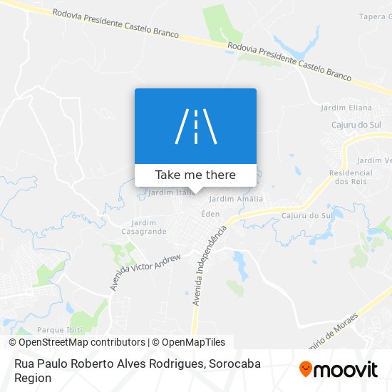 Rua Paulo Roberto Alves Rodrigues map