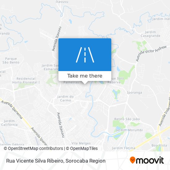 Mapa Rua Vicente Silva Ribeiro