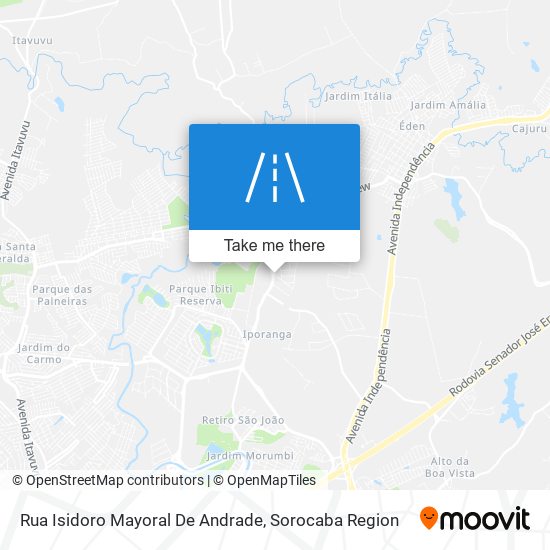 Mapa Rua Isidoro Mayoral De Andrade