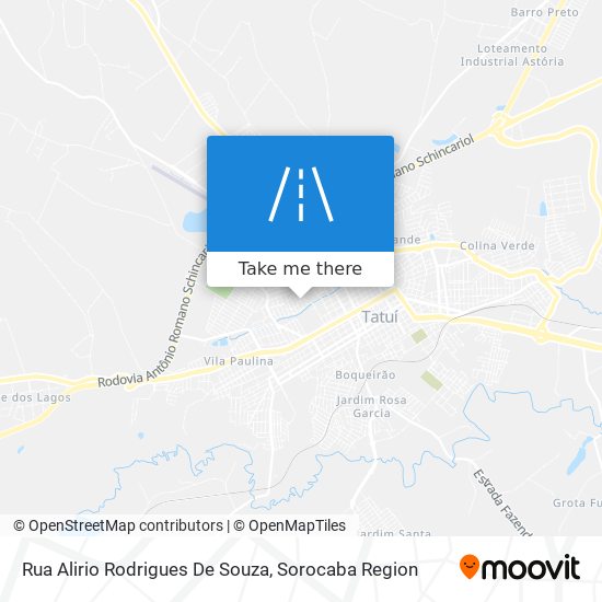 Rua Alirio Rodrigues De Souza map