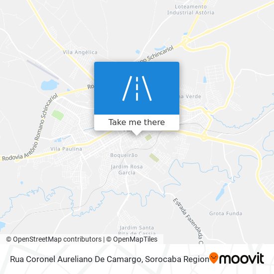 Mapa Rua Coronel Aureliano De Camargo