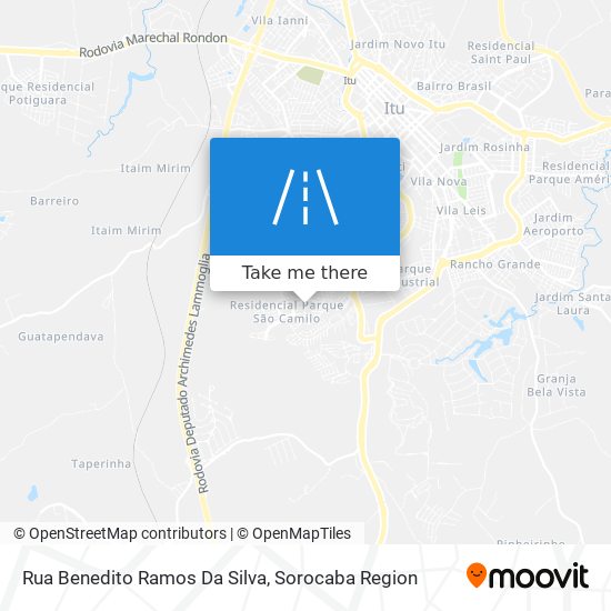 Mapa Rua Benedito Ramos Da Silva