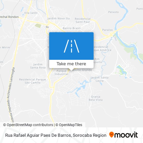 Rua Rafael Aguiar Paes De Barros map