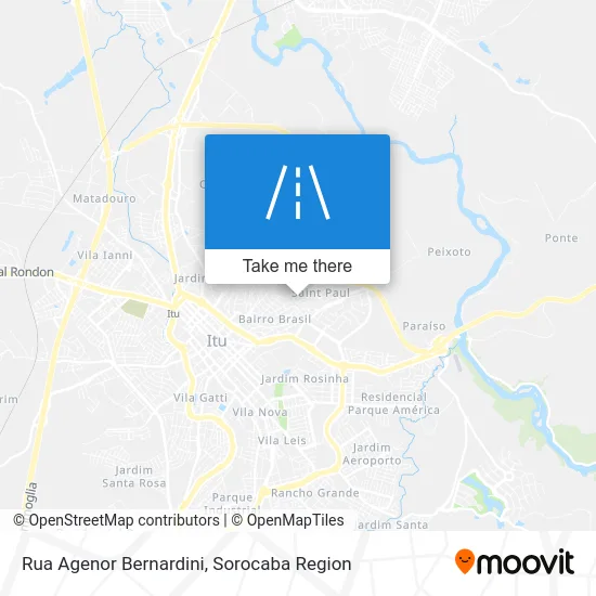 Rua Agenor Bernardini map