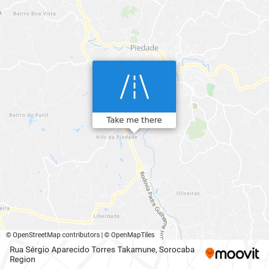 Mapa Rua Sérgio Aparecido Torres Takamune