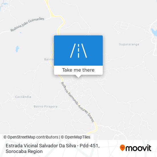 Estrada Vicinal Salvador Da Silva - Pdd-451 map