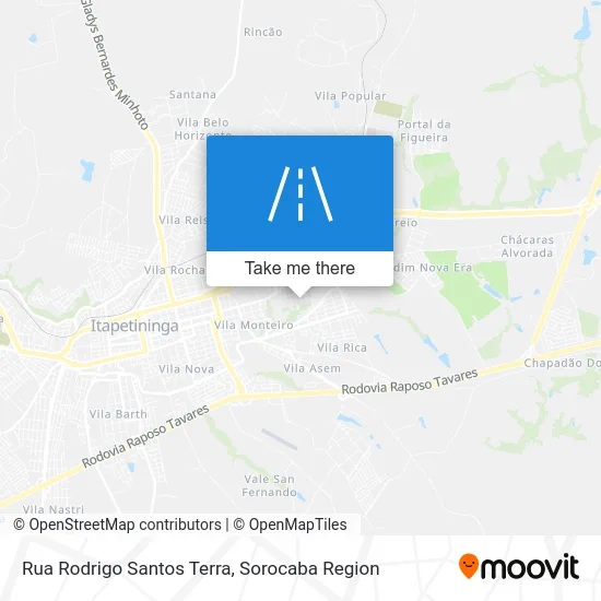 Rua Rodrigo Santos Terra map
