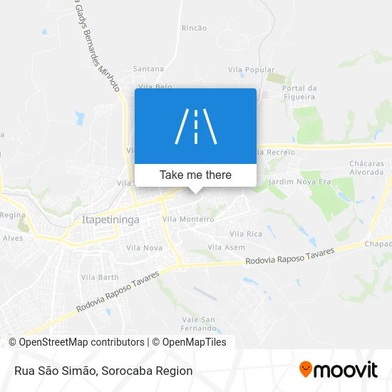 Rua São Simão map
