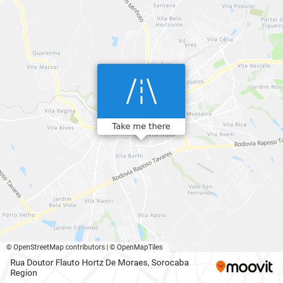 Mapa Rua Doutor Flauto Hortz De Moraes