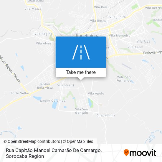 Mapa Rua Capitão Manoel Camarão De Camargo