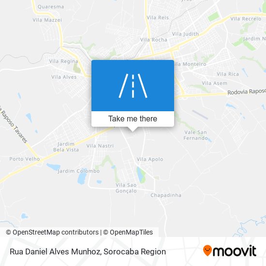 Rua Daniel Alves Munhoz map