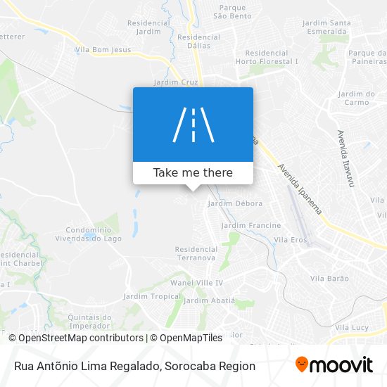 Rua Antõnio Lima Regalado map