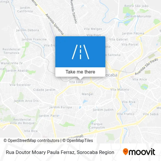 Rua Doutor Moary Paula Ferraz map