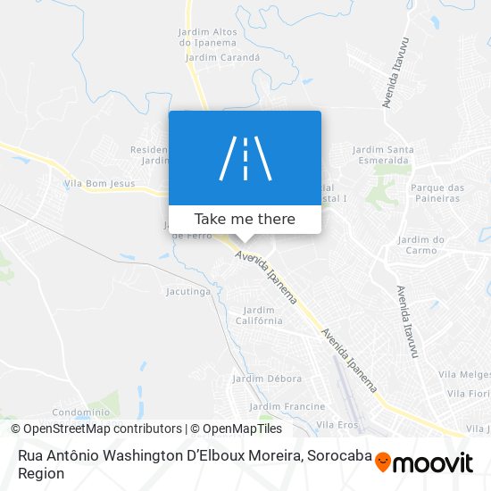 Rua Antônio Washington D’Elboux Moreira map