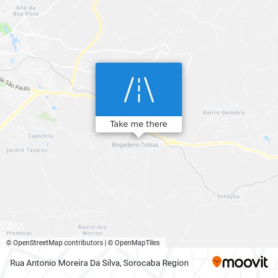 Mapa Rua Antonio Moreira Da Silva