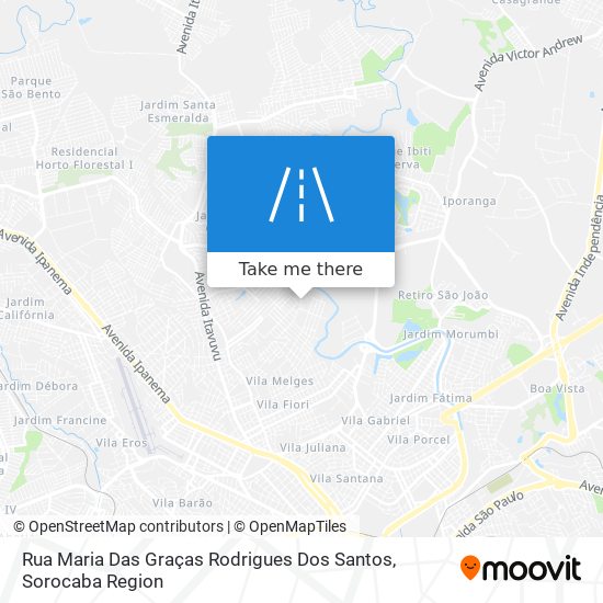 Mapa Rua Maria Das Graças Rodrigues Dos Santos