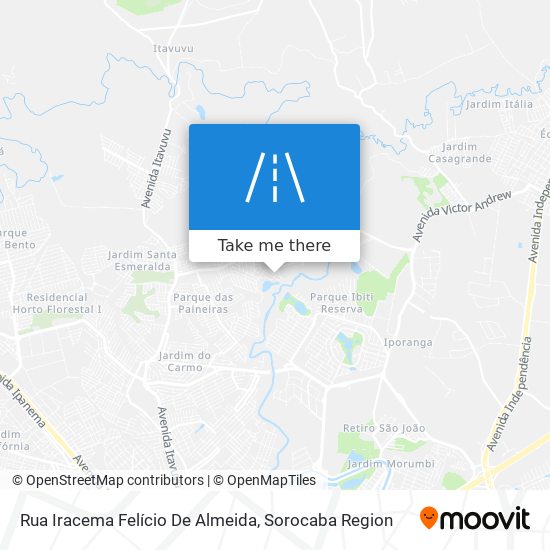 Rua Iracema Felício De Almeida map