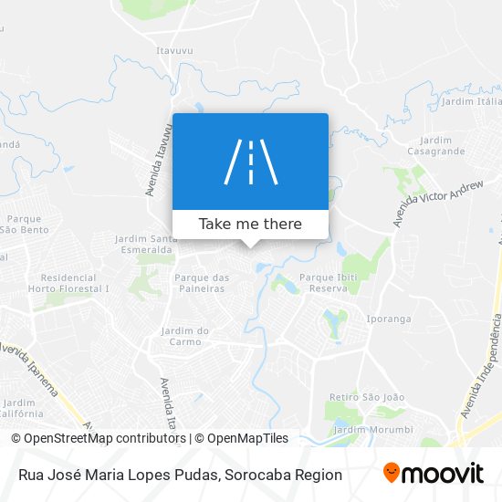 Mapa Rua José Maria Lopes Pudas