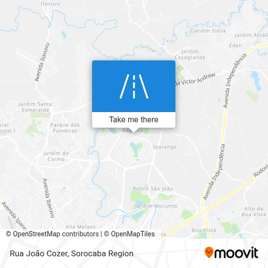 Rua João Cozer map