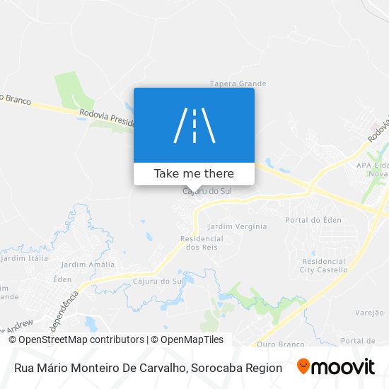 Mapa Rua Mário Monteiro De Carvalho