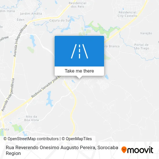 Rua Reverendo Onesimo Augusto Pereira map