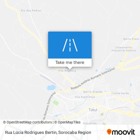 Mapa Rua Lúcia Rodrigues Bertin