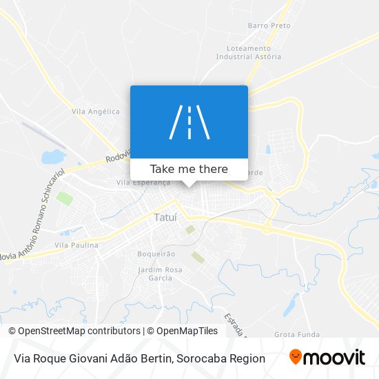 Via Roque Giovani Adão Bertin map
