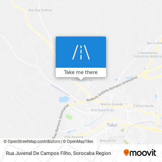 Mapa Rua Juvenal De Campos Filho