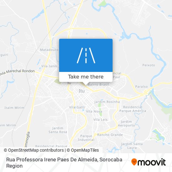 Rua Professora Irene Paes De Almeida map