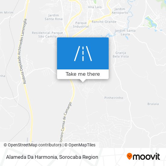 Alameda Da Harmonia map