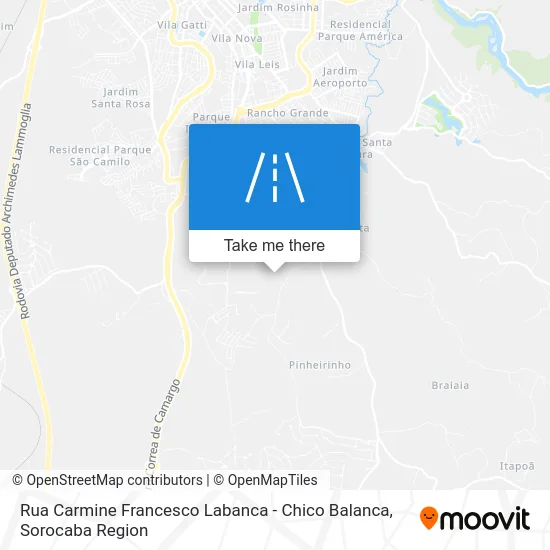 Rua Carmine Francesco Labanca - Chico Balanca map