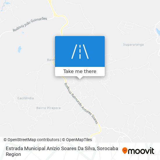 Mapa Estrada Municipal Anízio Soares Da Silva