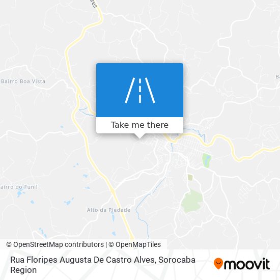 Mapa Rua Floripes Augusta De Castro Alves