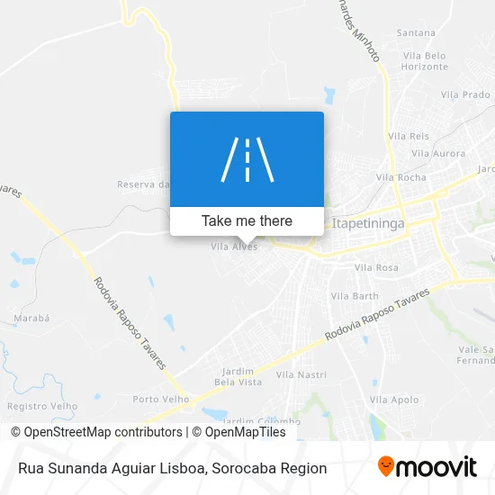 Rua Sunanda Aguiar Lisboa map