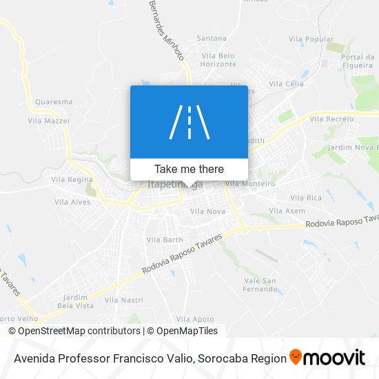 Avenida Professor Francisco Valio map
