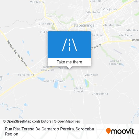 Rua Rita Teresa De Camargo Pereira map